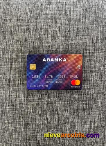 Slovenia Abanka d.d bank mastercard photolook